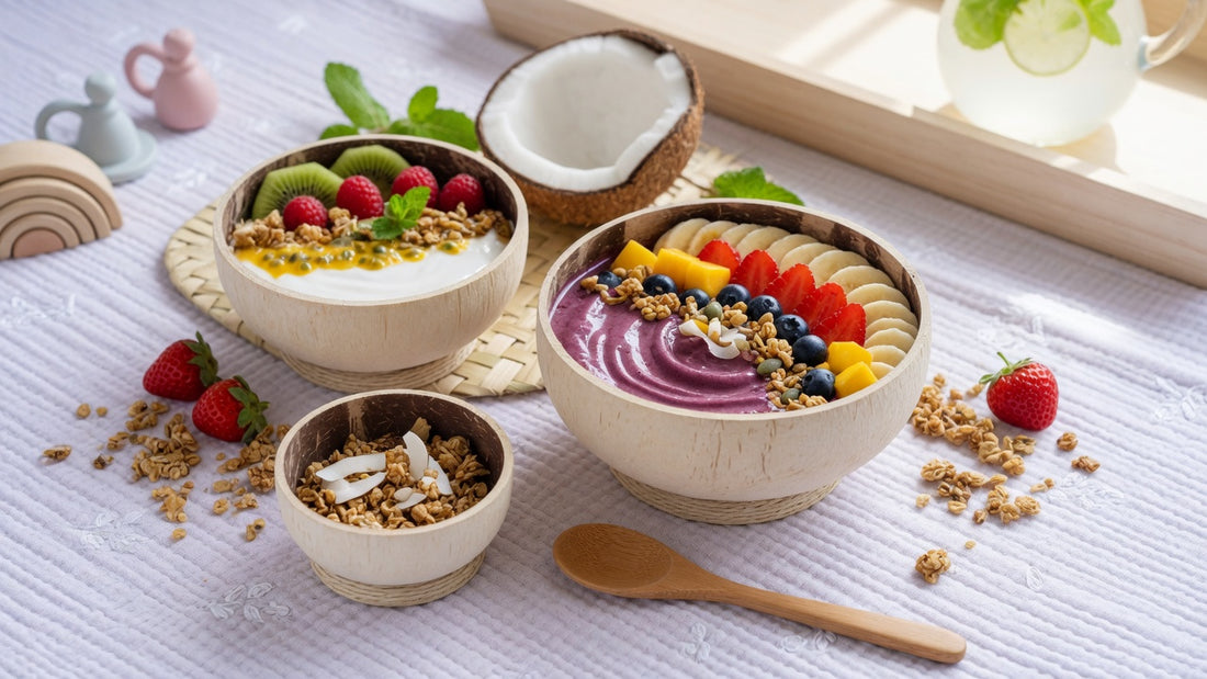 Coconut Bowls for Kids: Safe, Light and Unbreakable